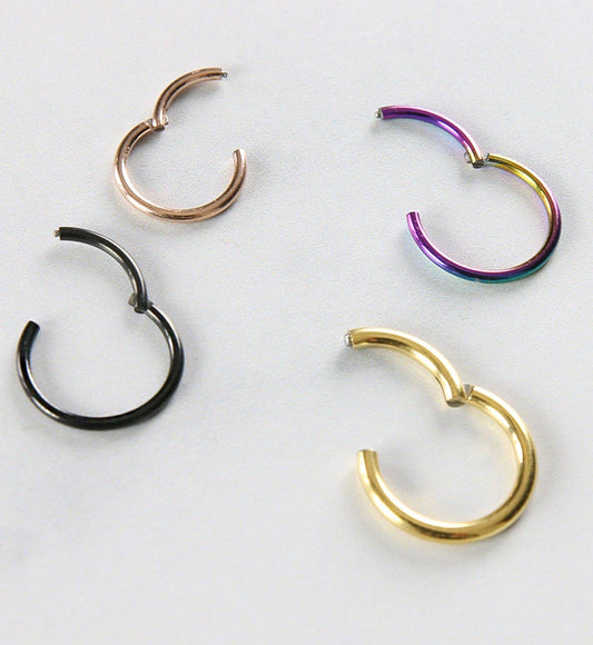 Rose Gold PVD Titanium Hinged Segment Ring