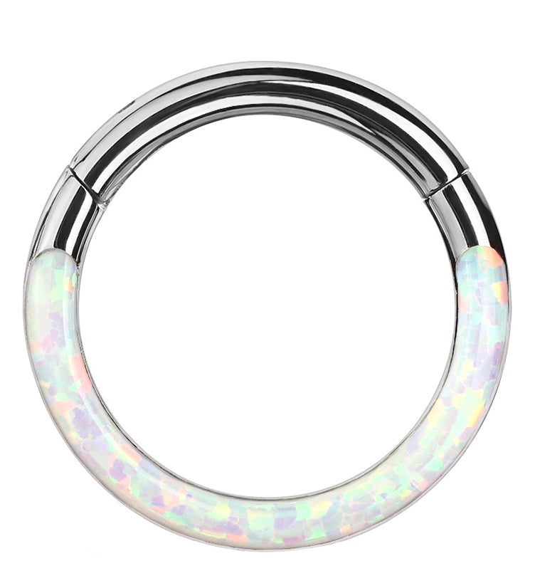 Opalite Frontal Hinged Segment Ring