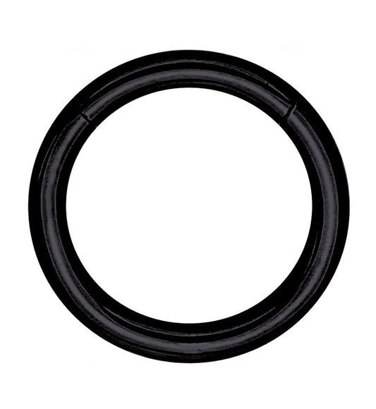 Black PVD Hinged Stainless Steel Segment Hoop Ring