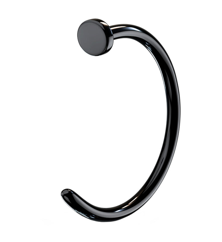 Black PVD Stainless Steel Nose Hoop Ring