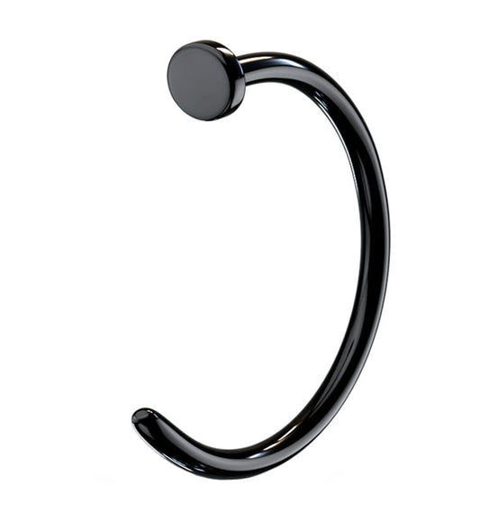 Black PVD Stainless Steel Nose Hoop Ring